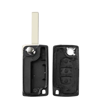 Guscio della custodia della chiave dell'auto con telecomando per Citroen - KEYYOU per Citroen C2 C3 C4 C5 C6 C8 3 pulsanti Flip Remote Car Key