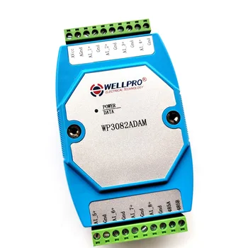 WP3082ADAM 8AI 0-20MA 4-20MA 아날로그 입력 모듈, RS485 MODBUS RTU 통신 WP3082ADAM