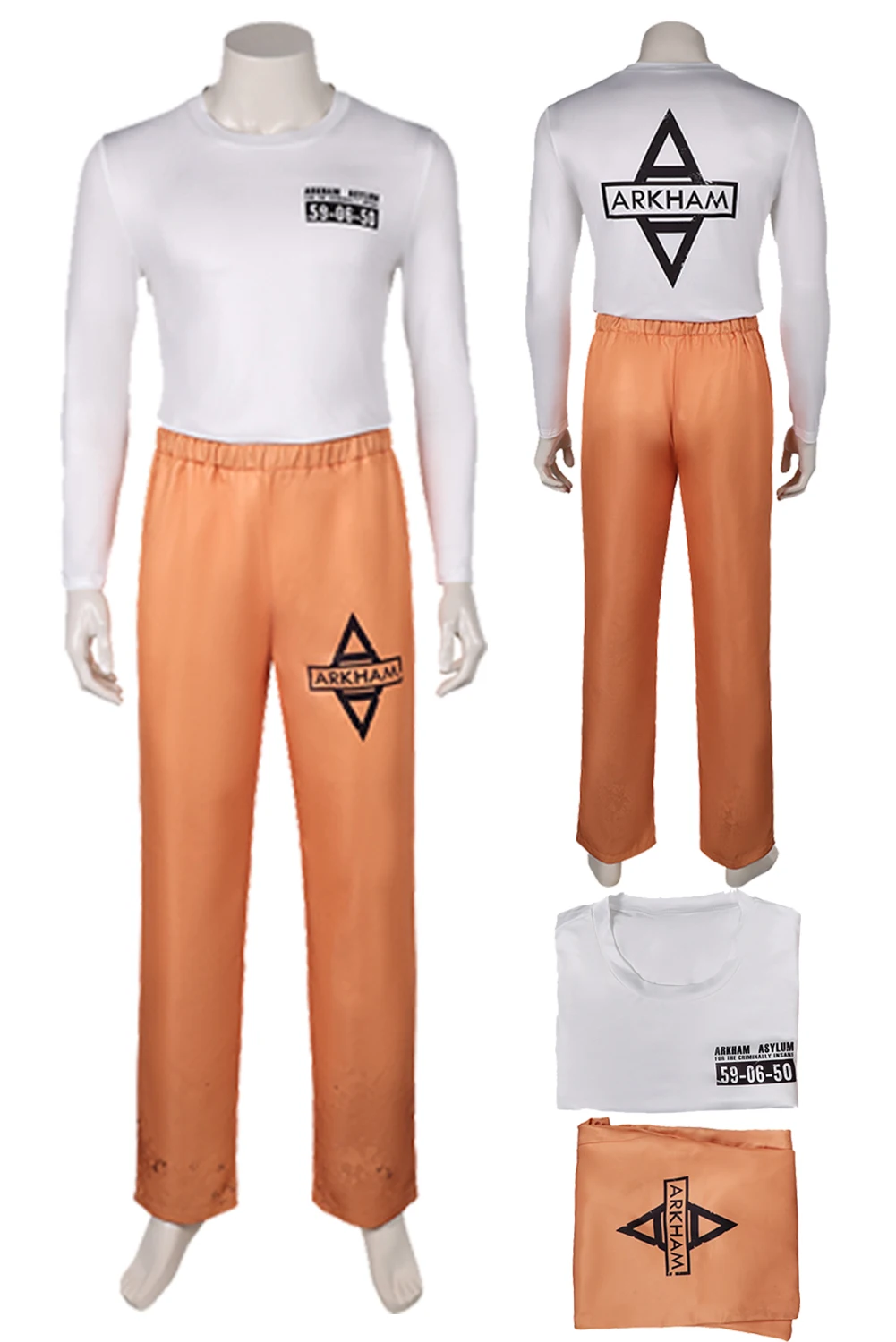 

TV 2 Super Villain Cosplay Justice Alliance Prison Uniform Pants Top Boys Men Adult Halloween Carnival Disguise Roleplay Suit