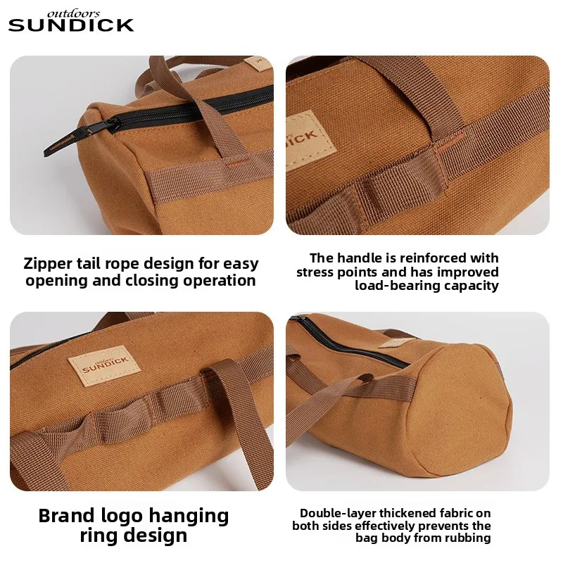 Waterproof Camping Tent Storage Bag with Cylinder Floor Nail