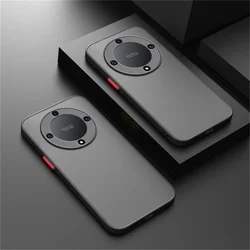 Shockproof Matte Armor Phone Case with Hard Back Bumper and Sleek Design for Magic 5 Lite (Black)