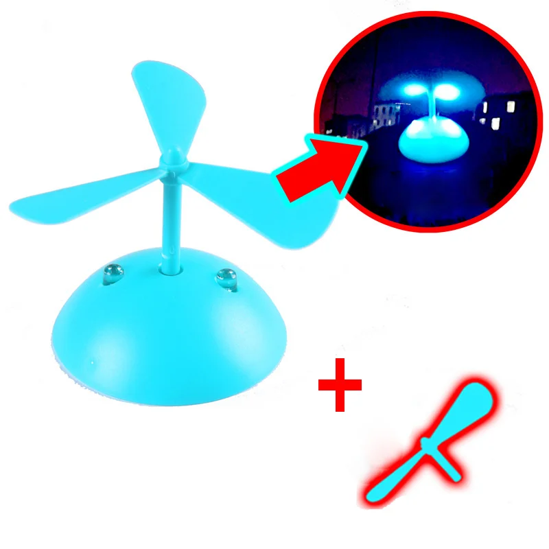 Luminous Bamboo Dragonfly Wind Power Glowing Helmet Decor Warning Tool Night Safety Driving Motorcycle Accessories