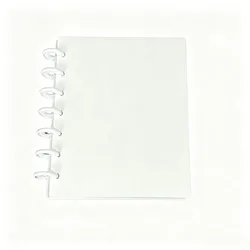 Rainbow Ring Photocard Album with 120 Slots and 3in 4 - Pocket Clear Sleeves - Refillable ID Card Binder for Portable Kpop Idol Card Collection (White - 120 slots)