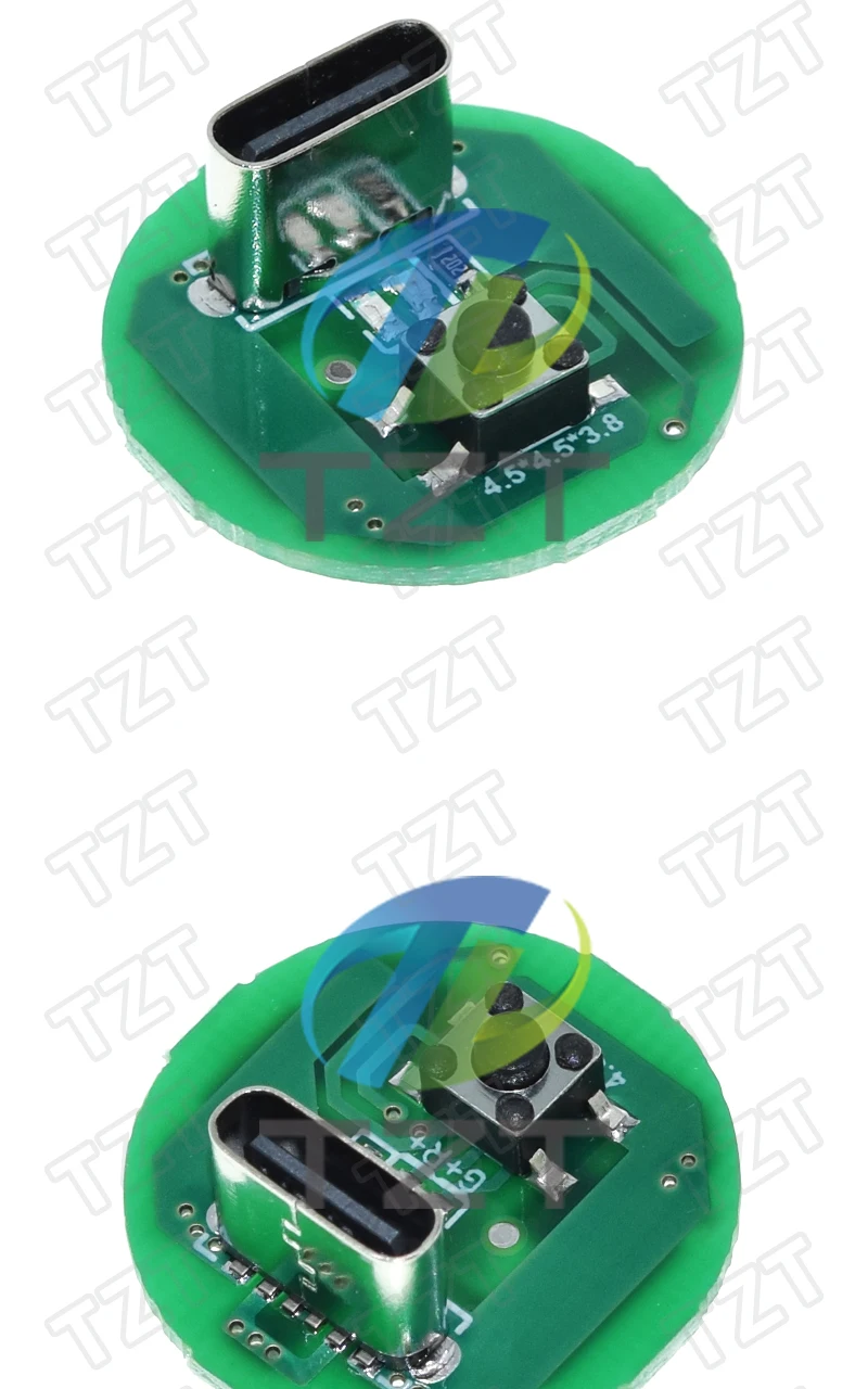 1/3/5PCS Starke Taschenlampe Treiberplatine 5W 10W Taschenlampe Stickplatine Drei-Gang-Steuerung Typ-C Lade- und Entlademodul – Detail 4