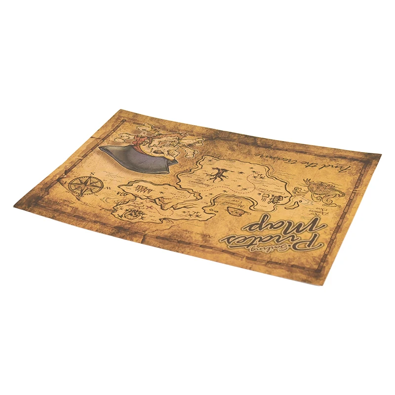 Piraten Abenteuer Schatzsuche Karte Klassische Retro Kraftpapier Karten Party Cosplay Requisiten Halloween Piraten Thema Party Dekor – Detail 7