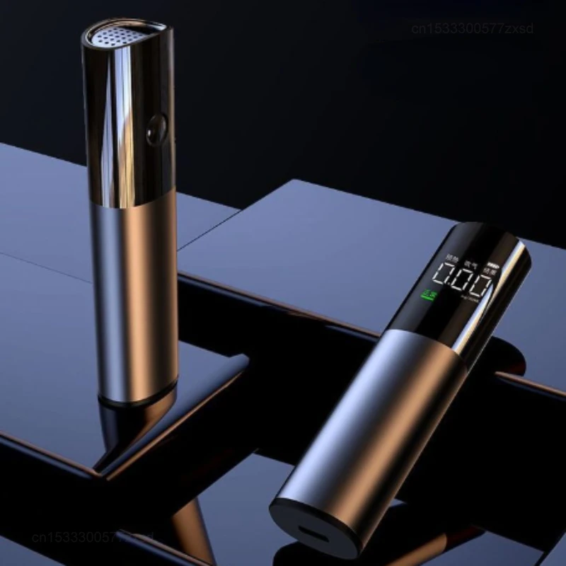 KIMISS Alkoholtester Digital LCD - Tragbarer Atemanalysator Mit 50 Mundstücken