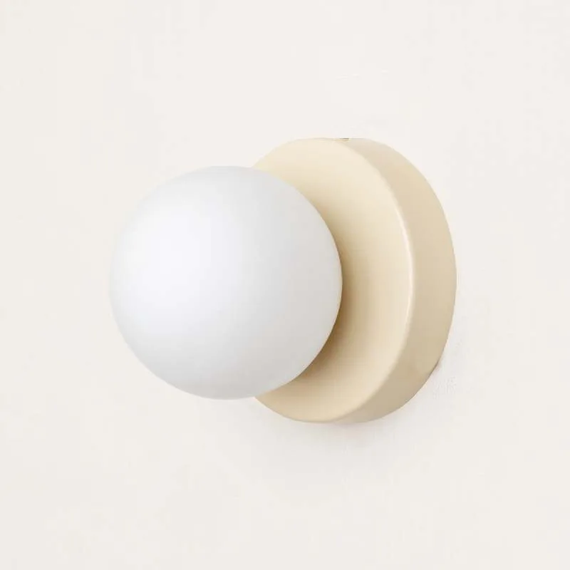 Creative Macaron LED Wall Lamp 10/12cm Mini Glass Sconce for Balcony Lamp Bedside Bedroom Corridor Porch Decor Lighting Fixtures 3