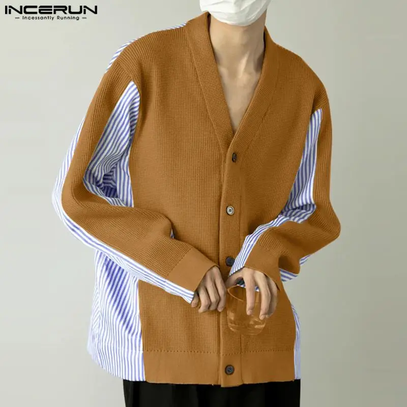  Ʈ ġũ , V , ĳ־   ƮƮ,  ѱ м , INCERUN S-5XL, 2023