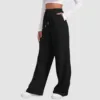 Women’s Fleece Lined Sweatpants Wide Straight Leg Pants Bottom Sweatpants Joggers Pants Workout High Waisted Pants With Pockets 5