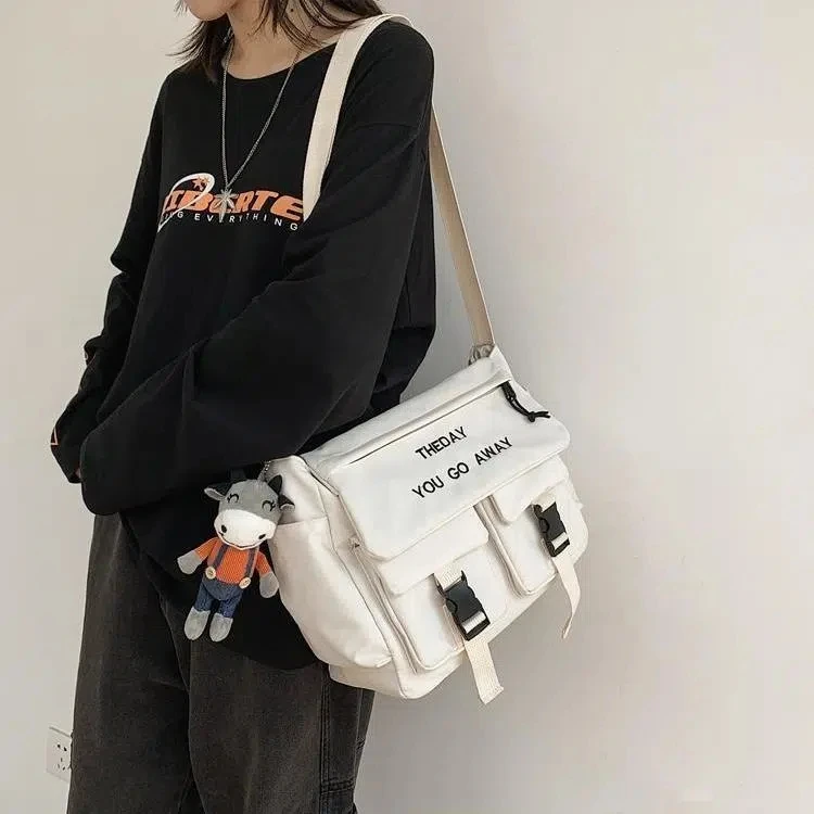 

Nylon Crossbody Bags for Men Women Large Capacity Handbags Shoulder Bag Casual Youth Canvas Messenger Bag Student School Bags