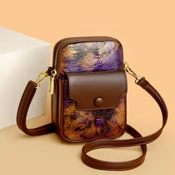 Luxury Handbag Women Bags Designer Casual Small Phone Bag High-quality Leather Shoulder Crossbody Bags for Women 2024 Sac A Main 1