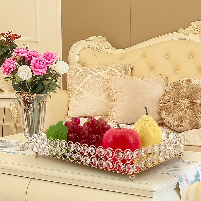 NordicGlassMultiLayerDriedFruitPlateHouseholdLivingRoomCoffee