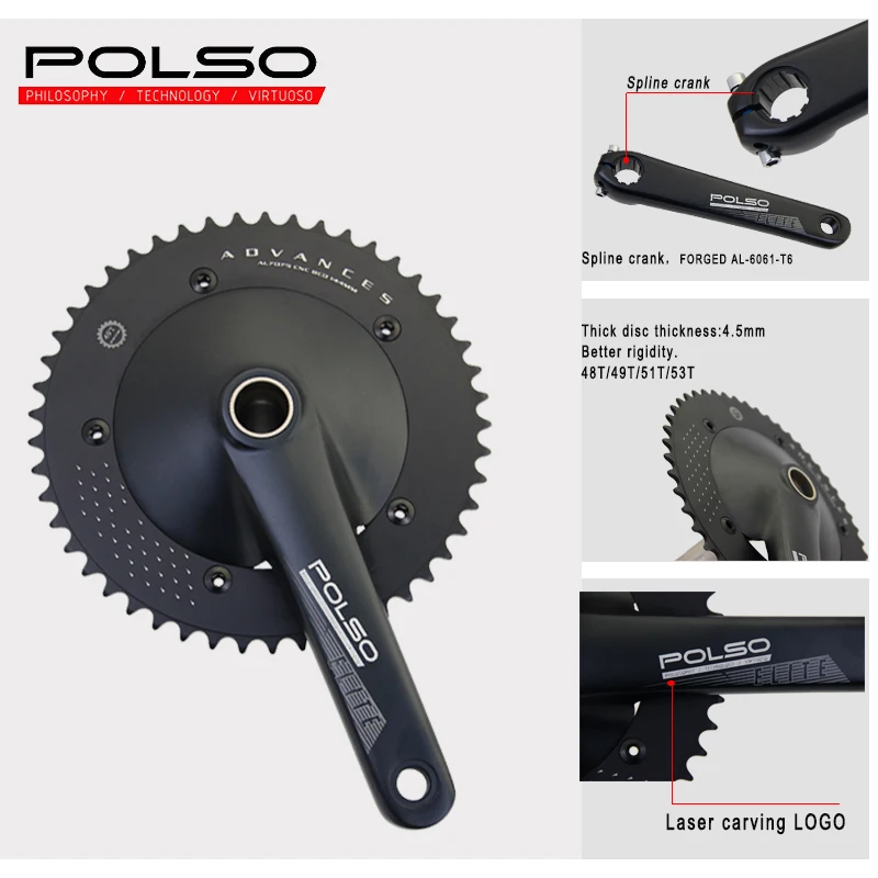パーツ Paul  flash Crank 48T 165mm Buy Paul Royal Flush Silver Crankset 48t