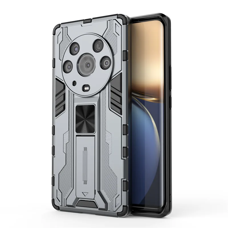 Shockproof Armor Case with Magnetic Holder - Durable Hard PC Phone Cover
