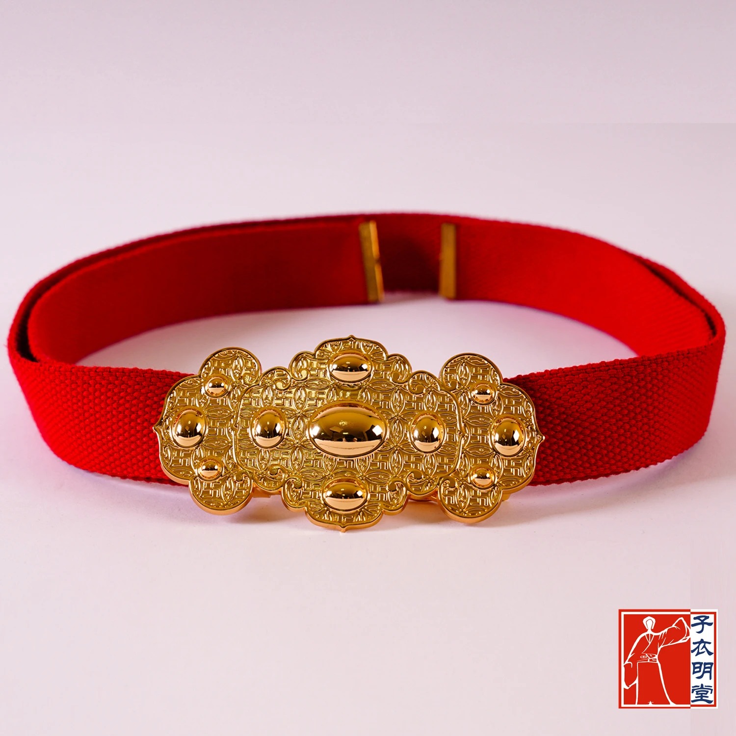 Chinese Hanfu Accessories Hanfu Belt Imitating Dingling Gold Inlaid