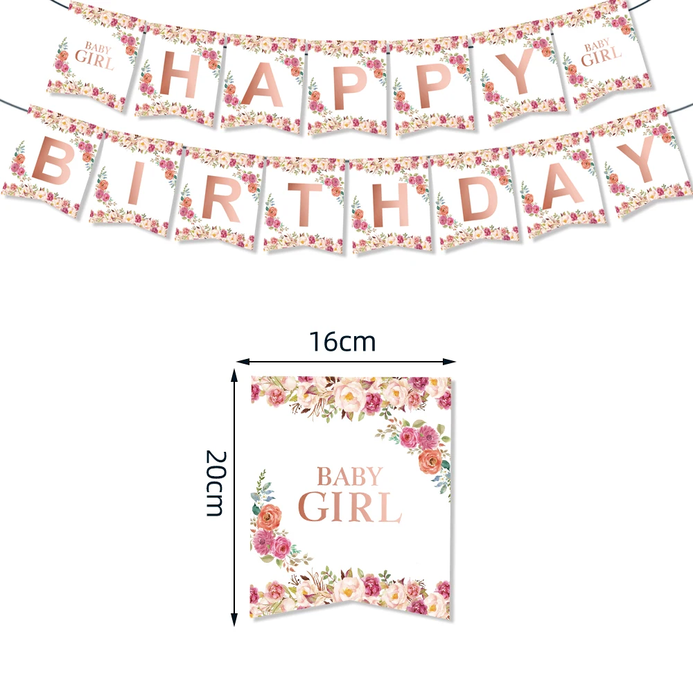 Rose Gold Bronzing Party Disposable Cutlery Set Paper Plate Birthday Wedding Bridal Shower Baby Decorative Supplies