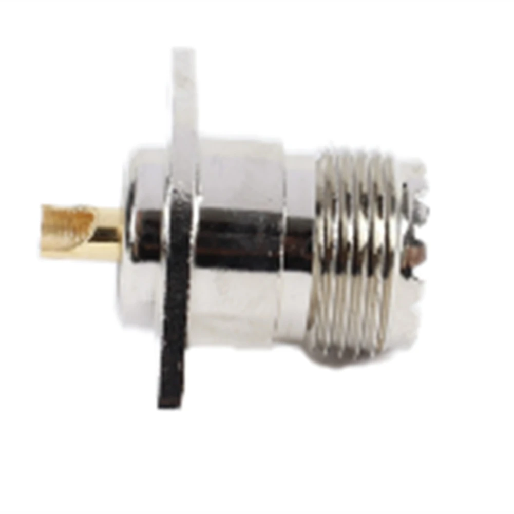 Conector hembra con brida rómbica, 5 piezas, UHF SO239, 2 agujeros, Panel de soldadura, RF