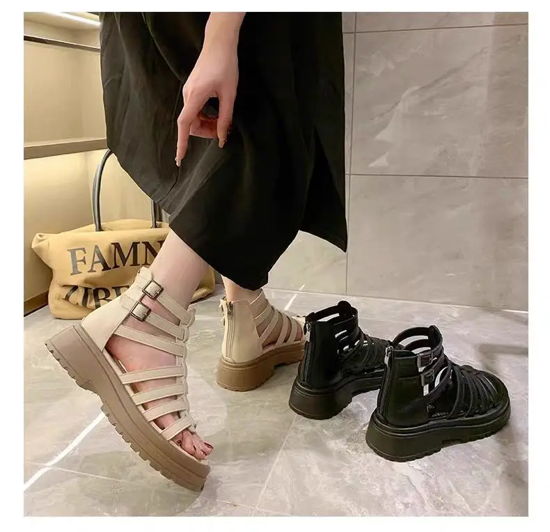 Girls Roman Sandals Non Slip Thick Sole Beach Shoes