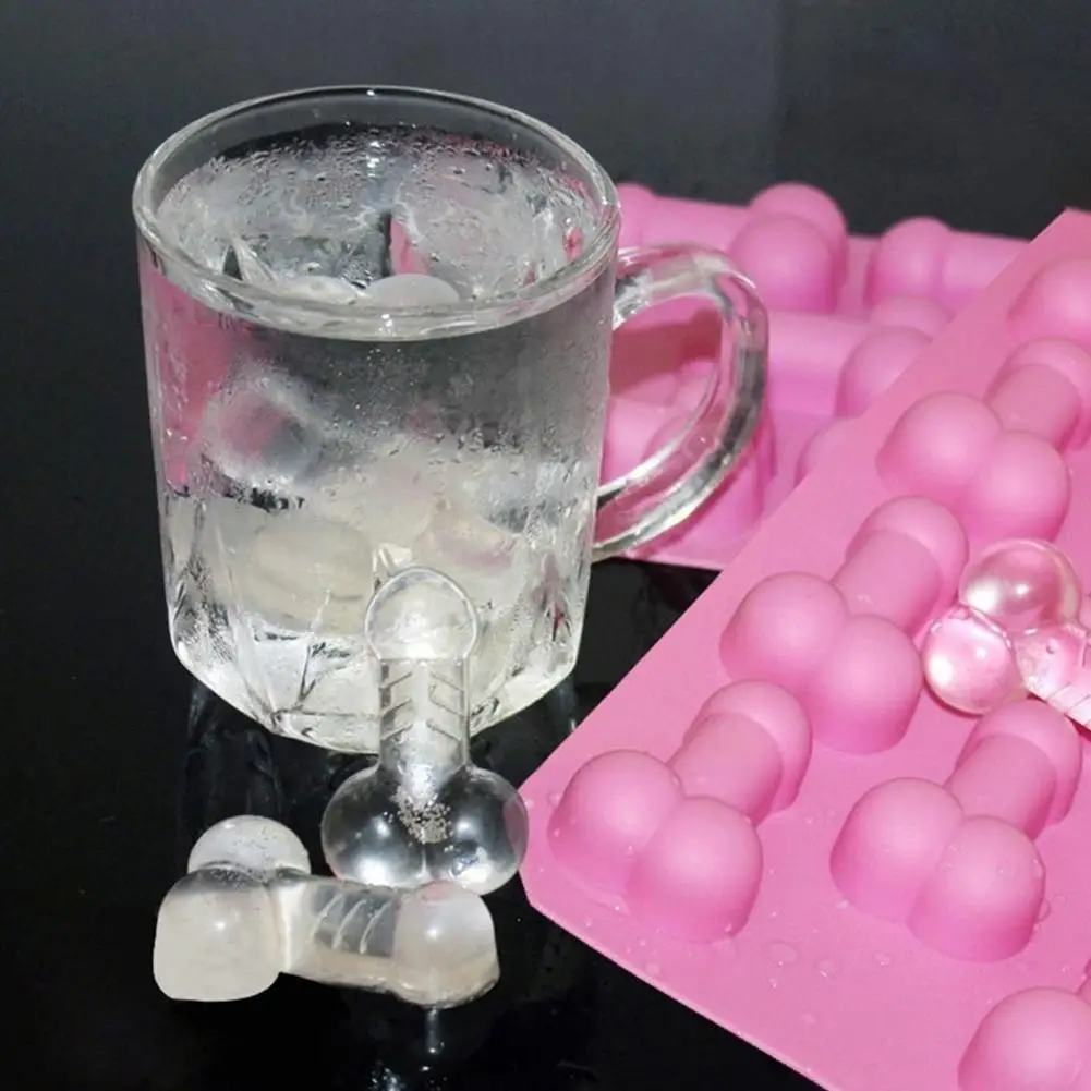 Penis Ice Mold Large Silicone Ice Cube Tray Fun Sugar Soap Molds Chocolate  Moulds Cake Decoration Bachelor Hen Party Favor Ideas