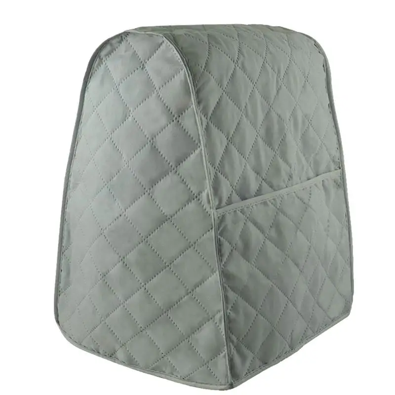 Grey Stand Mixer Quilted Dust Cover with Pockets Compatible with