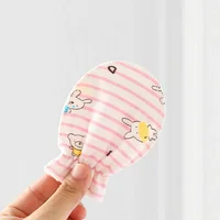 Baby Anti Scratching Soft Cotton Gloves Foot Cover Hat Set Comfy Mittens Socks Cap Kit Toddler Newborn Accessorise for 0-12Month 4