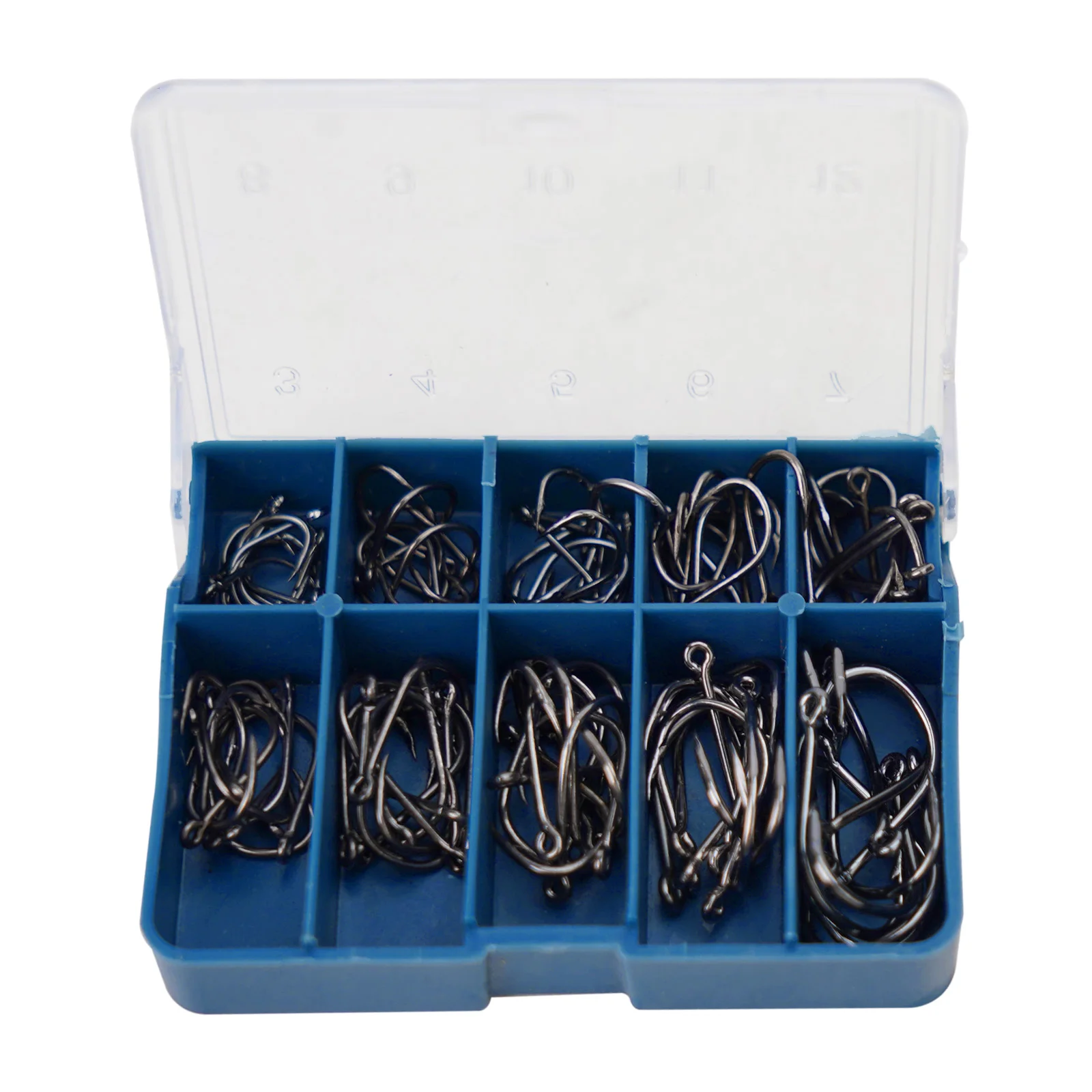 

100pcs Fishing Hooks 3-12# Carbon Steel Fly Barb Fishing Hooks For Fly Tying Fishing Tackles Accessories Fishhook