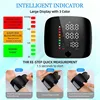 LED Rechargeable Wrist Blood Pressure Monitor English / Russian / Portuguese / Spanish Voice Broadcast Tonometer BP Monitor 3