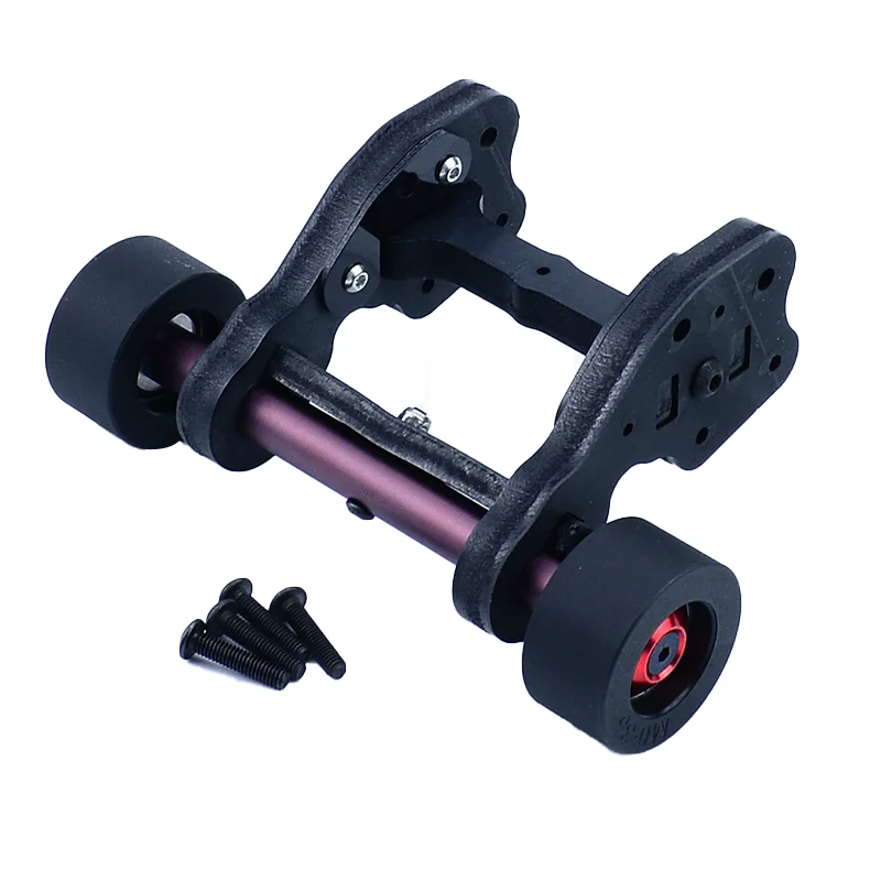 Détail des roues de tête du kit Arrma KRATON 6S V6 EXB Notorious, conçues pour durer.