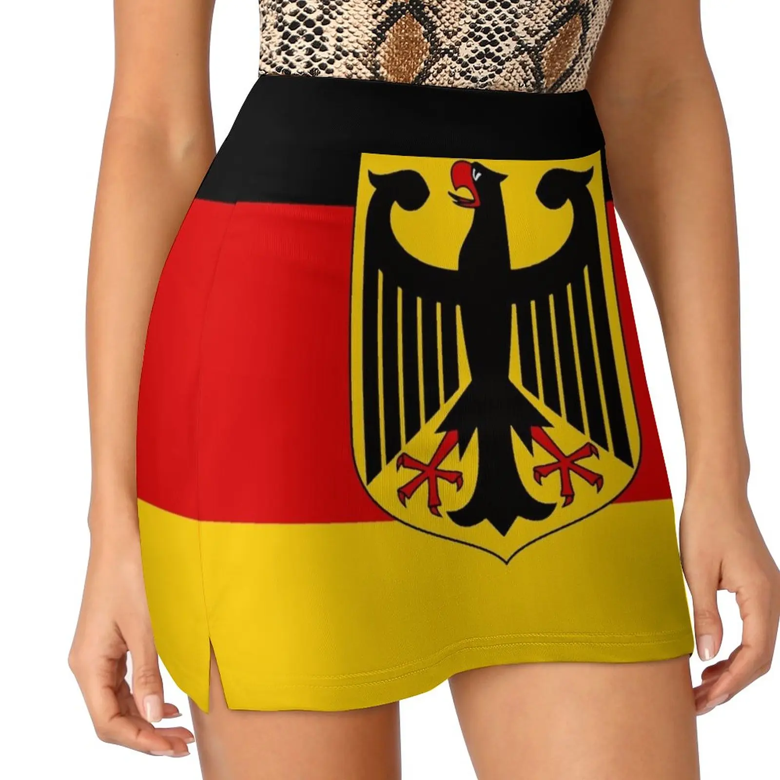 Flag: German & Coat of Arms Light Proof Trouser Skirt Sexy mini skirt Women's dress women's summer dress 2023 austrian and german masterworks