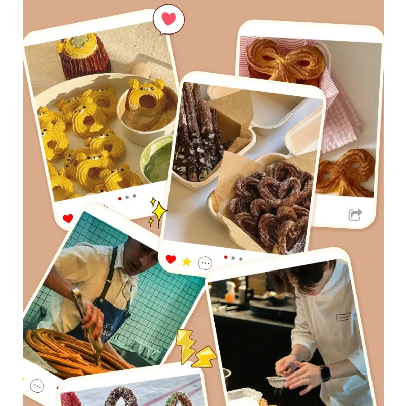 Set Home Spanish Doughnut Maker Western Latin Fruit Maker Home Chipotle Puffs Cookies Brownies Baking Cake Tools cake baking tools