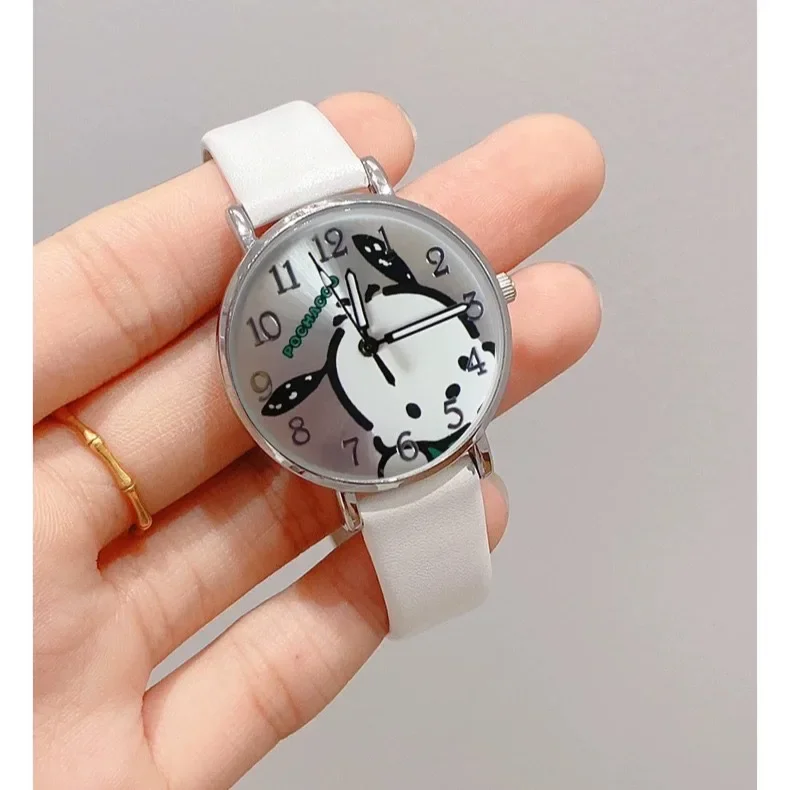 MINISO Sanrio Children Watches Hello Kitty Melody Cinnamoroll Watches Kuromi Pochacco Pompompurin Wrist Watch Kids Gifts 2