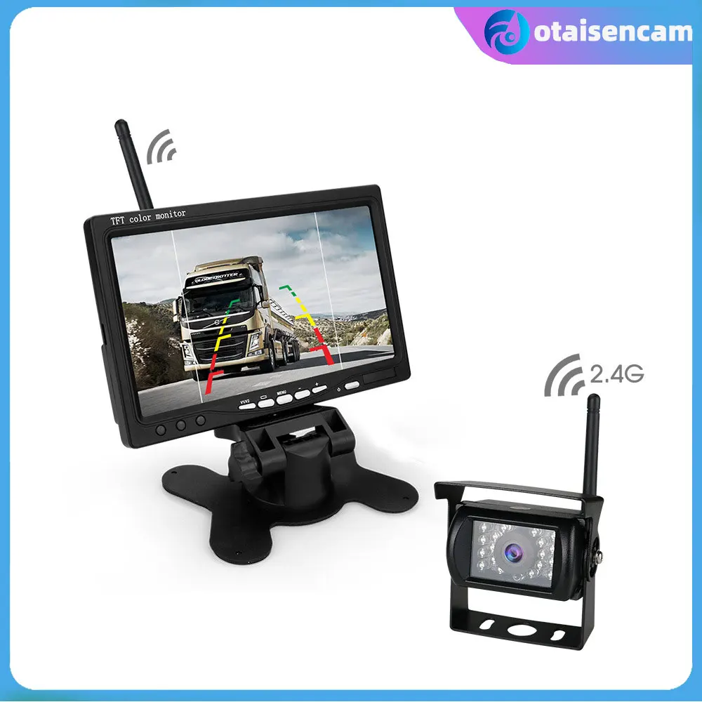 

Беспроводная реверсивная Видеосистема Hd транспортного средства применима к грузовику, автобусу, экскаватору на колесах, прицепу, 7-дюймовому ЖК-монитору, Hd-камере