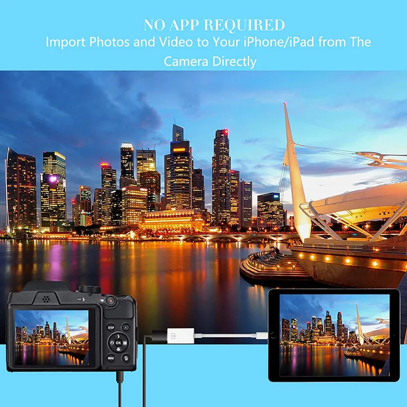 ipad iPhone14 13 12 11 Pro mini xr 8 7 용 Lightning-USB OTG 어댑터의 경우 전송 데이터 읽기 외부 USB 장치 연결