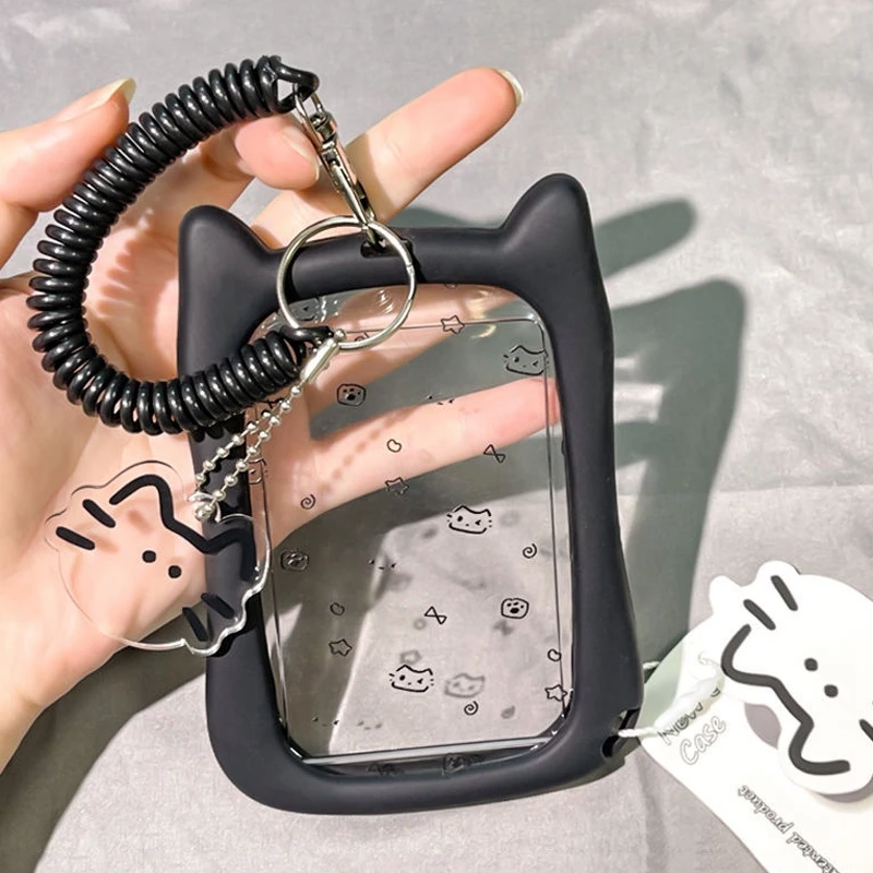 Binder Photocard Holder Cute Keychain Photo Card Case Idol Cards Collect Book Picture Frame Photocard Kpop Stuff