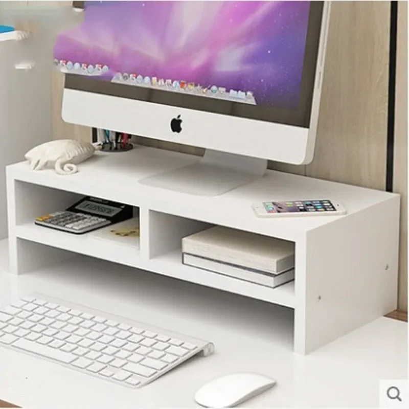 Single Layer Computer Storage Rack for Display Screen Elevated Desktop Keyboard Sorting storage rack base shelf computer storage rack