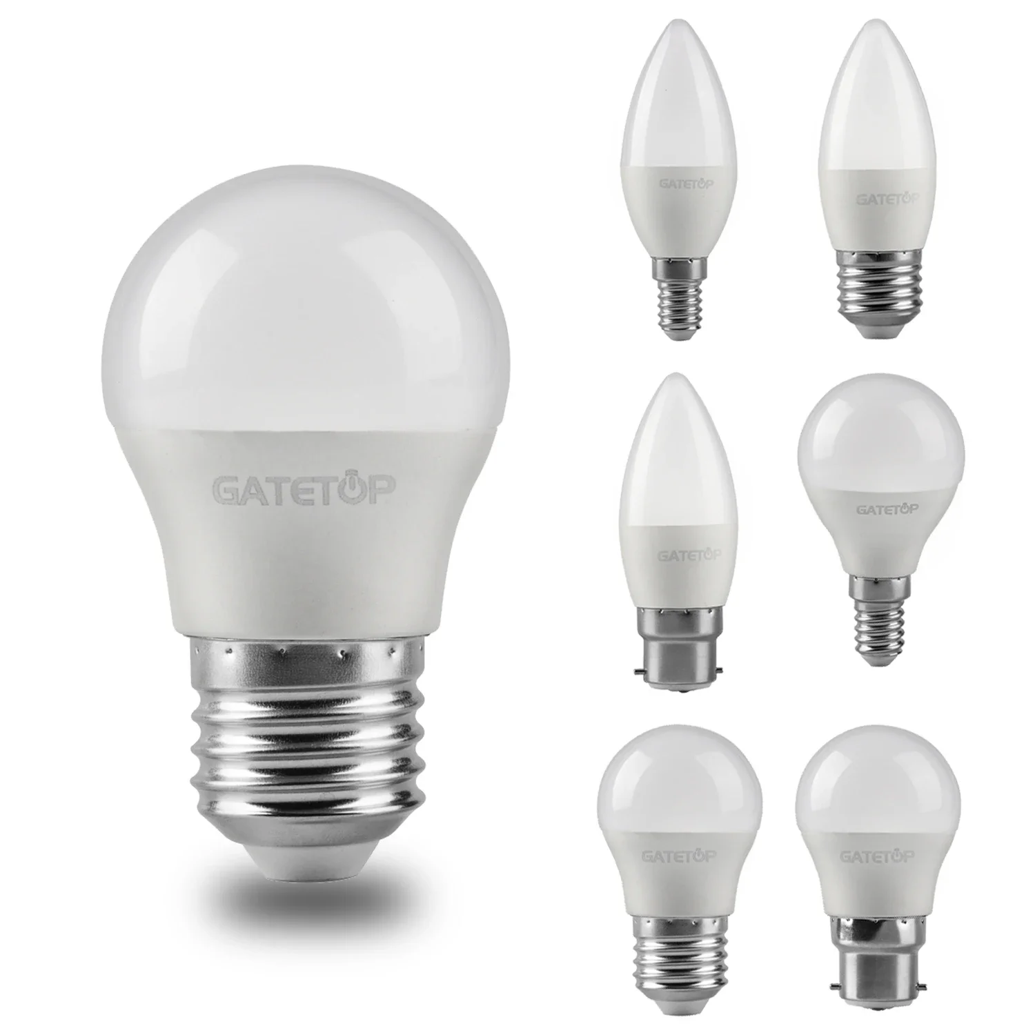 

4PCS LED Energy bulbs G45 C37 E14 E27 5W AC230V AC110V AC12V 3000K/4000K/6000K Golf Bulb Lamp For Home Decoration