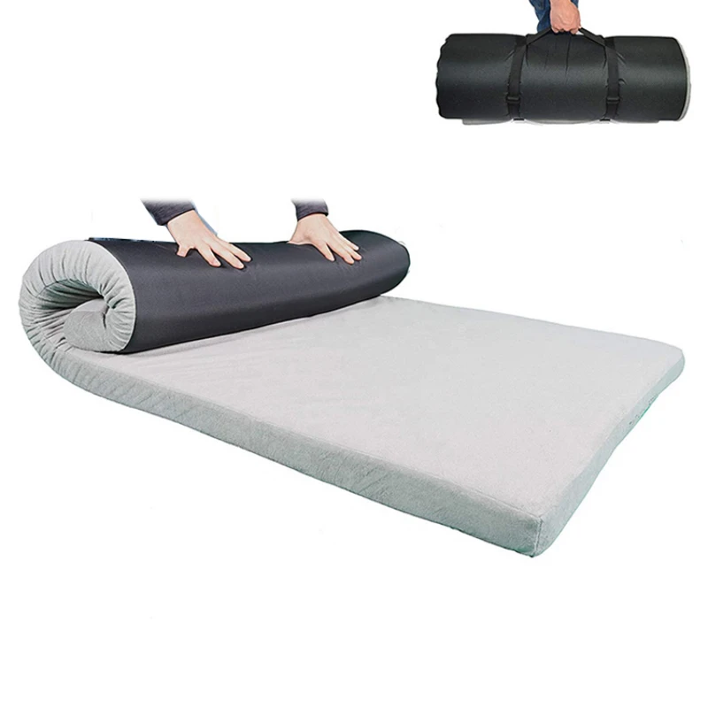 

2021 Memory cotton foam mat waterproof folding outdoor sleeping pad portable ultralight comfortable travel camping mattress