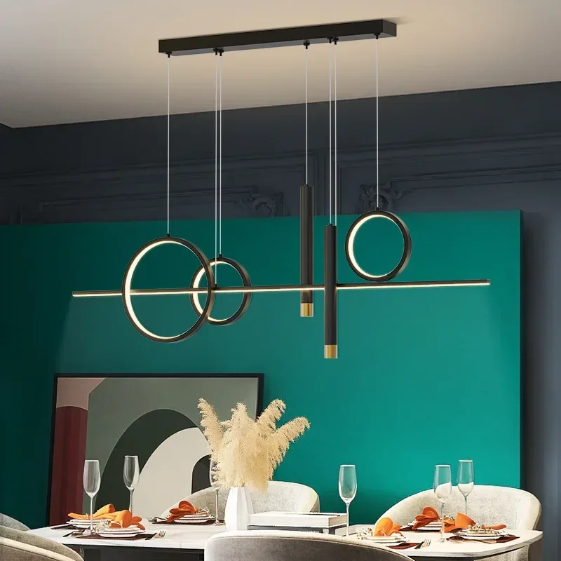 

Modern Led Table Dining Room Pendant Lamps Dimmable for Kitchen Bar Chandelier Minimalist Home Decor Lighting Lusters Luminaires