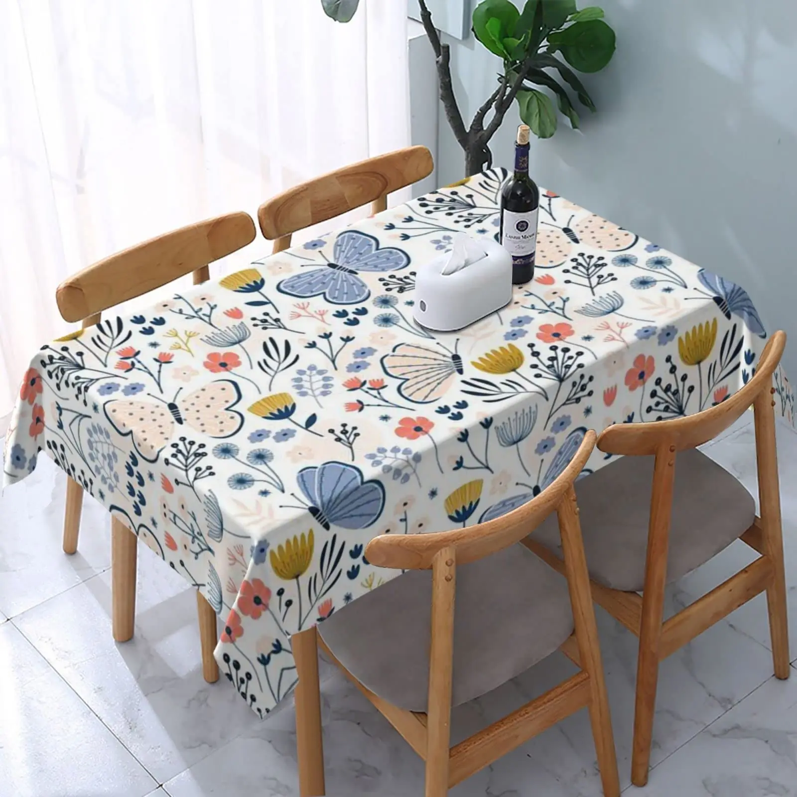 

AFHYZY Table Cloth Rectangle Table Waterproof Tablecloth Picnic Table Cover 54x 72 Inch Washable Camping Tablecloth Polyester
