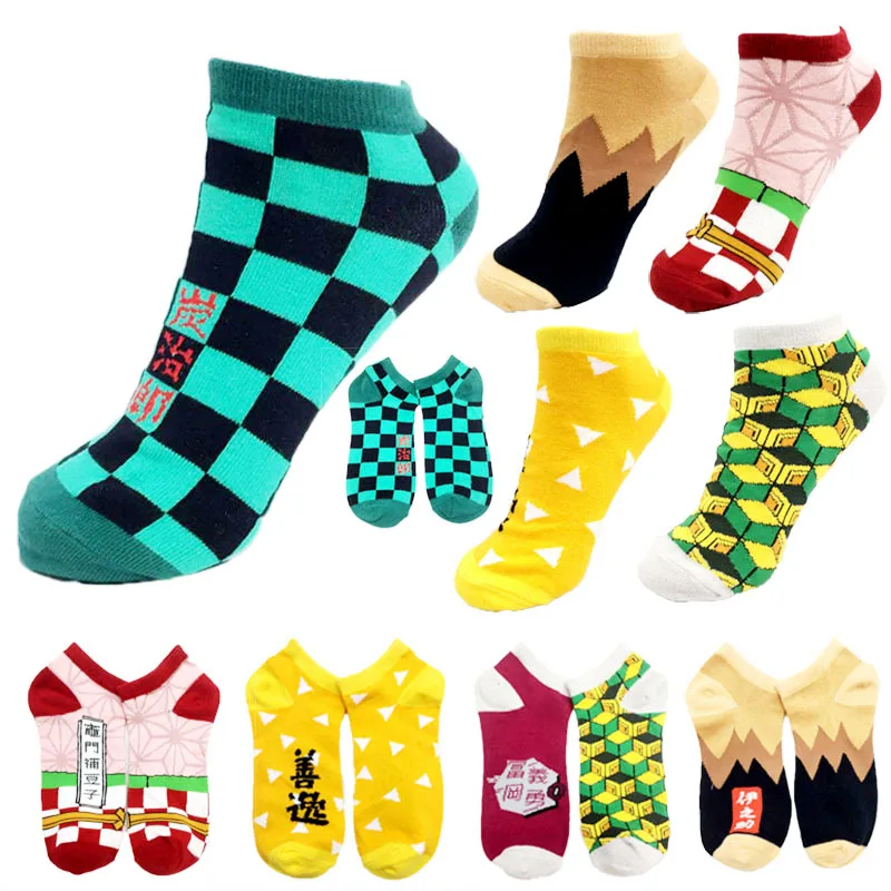 

Anime Cosplay Cute Sock Demon Slayer Socks Fashion Ankle Casual Colorful Short Stockings Tight Gift