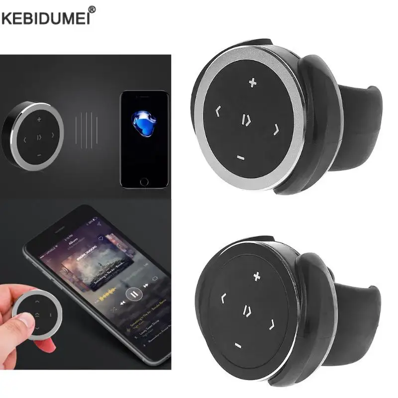 Pulsante Multimediale Bluetooth Per Volante - Controllo Musica E Foto Per Telefono/Tablet