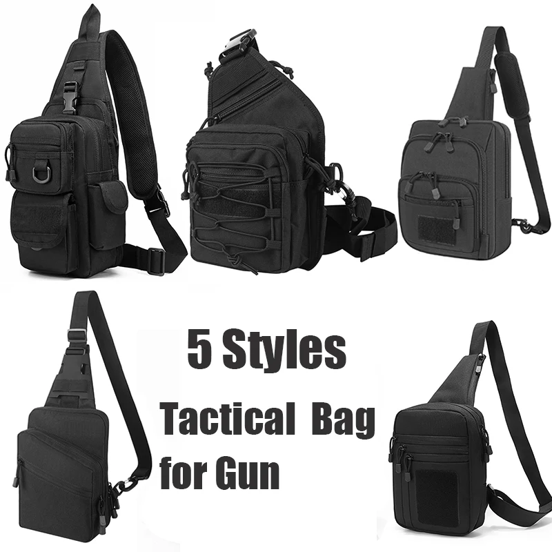 Tactical Shoulder Bag for Gun Concealed Carry Glock Holster Casual Chest Bag Weapon Pistol Holder Outdoor Small EDC Pouch 6