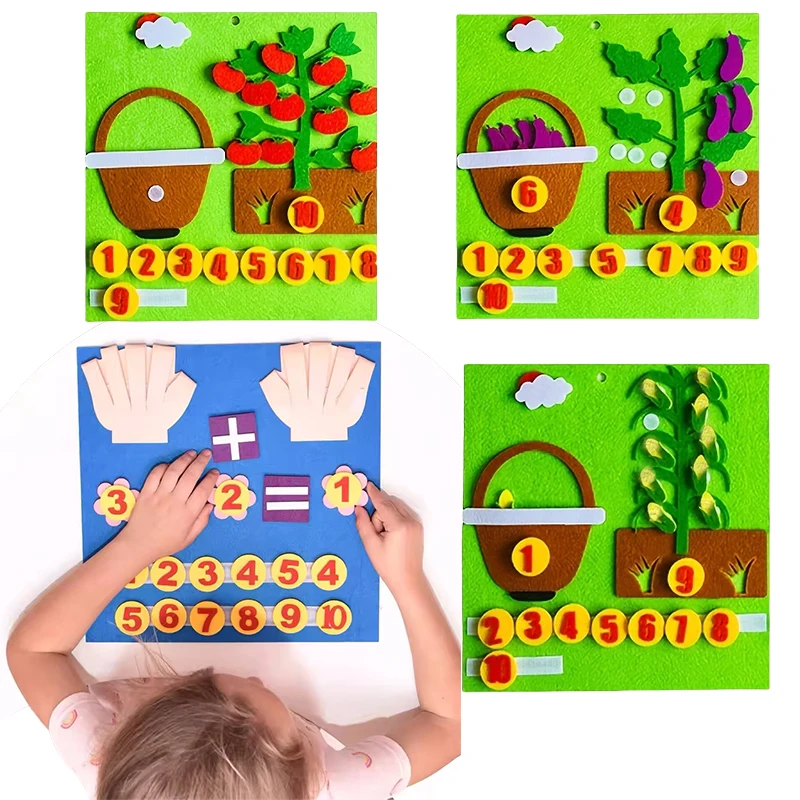Mathematics Paste Board Math Toys Montessorian Toy Children Educational Pedagogical Learning Didactic Number Education Hobbies 2