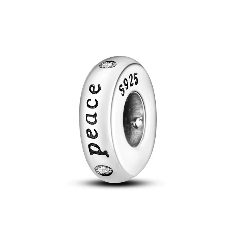 Charm-Abstandsperlen aus 925er-Sterlingsilber, rund, farbig, Zirkon, geeignet für Pan-Original-Armband, exquisiter DIY-Party-Schmuck – Detail 11