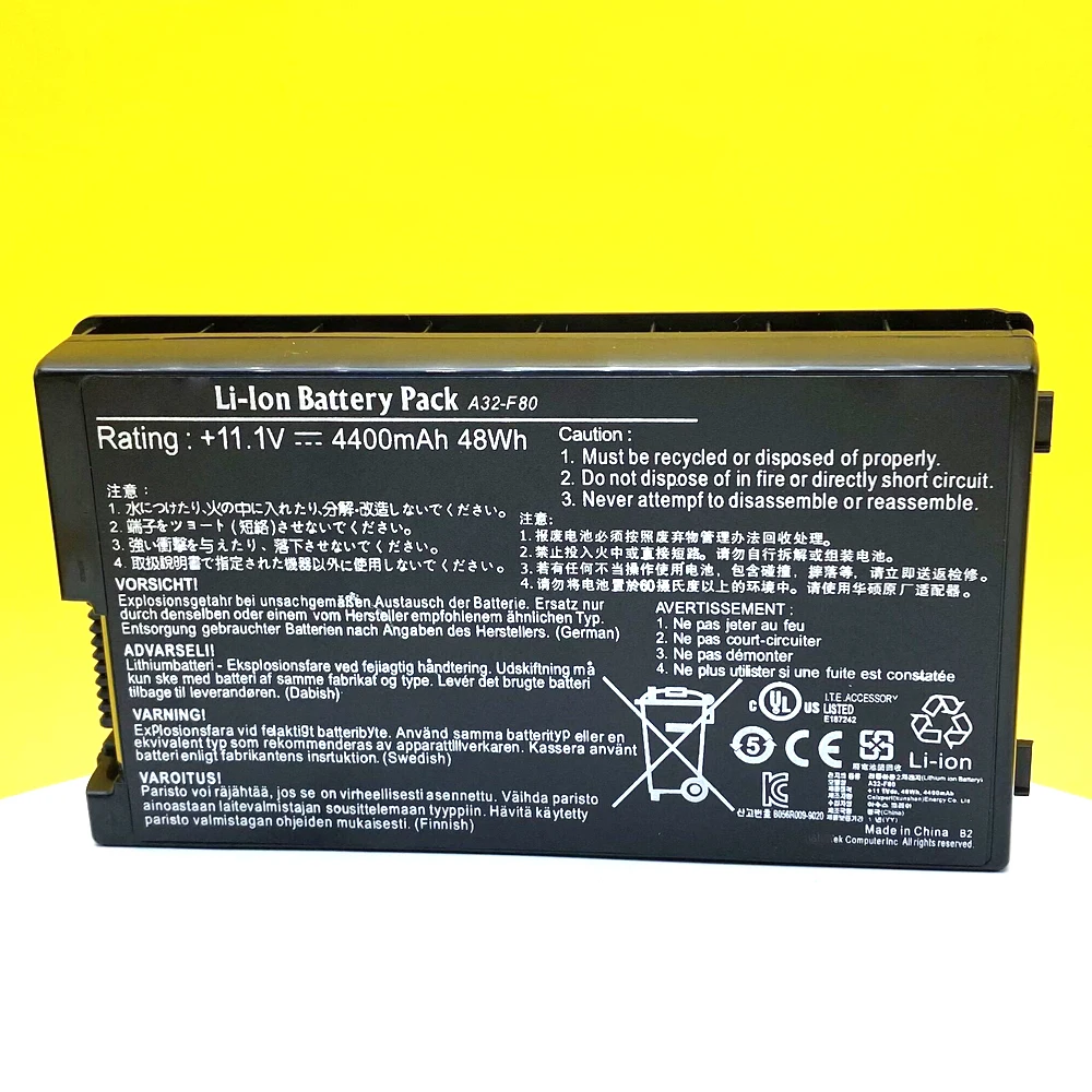 Bateria do Portátil para Asus A32-f80 F80q F80l F80m F81 F81se X82se F83 F50s X61 X61w X61s X61gx X61sl X61z X82l N60d X82c - Imagem 6