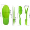 4pcs/set, Plastic Durable Bucket shovel Potted Cultivation cylinder MeatPlant soil shovel Garden Tools Mini Garden Planting Tool 5