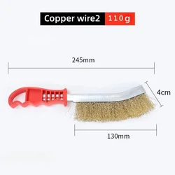 Premium Brass-Plated Stainless Steel BBQ Grill Cleaner Brush (Copper wire2)