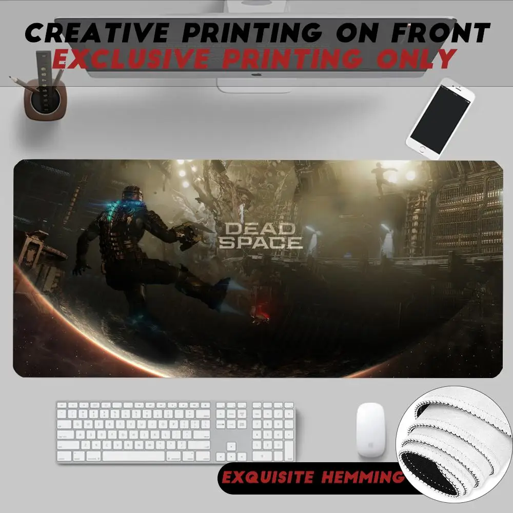 Hot Survival Horror Game Dead Space Mouse Pad Non-Slip Rubber Edge Locking Mousepads Game Play Mats For Notebook Pc Computer