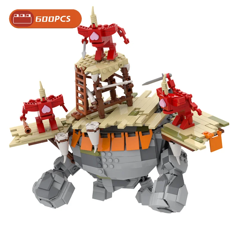 

MOC Creative Game Zeldaed Stone Talus Building Blocks Assembling Models Stone Monsters Collection Bricks Toys Children Gifts