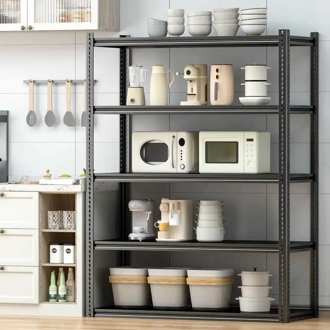 5 Tier Garage Shelving Heavy Duty Steel Shelving Unit 2000LB Capacity Adjustable Metal Storage Rack 36"W X 16"D X 72"H 6